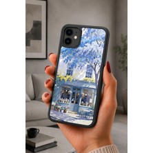 BG AKSESUAR iPhone 11 Uyumlu Çiçekkafe Desenli Kamera Korumalı Darbelere Dayanıklı Kılıf
