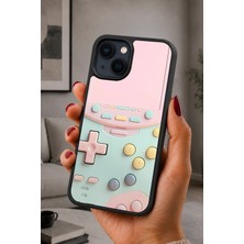 BG AKSESUAR iPhone 14 Plus Uyumlu Gamepad Desenli Kamera Korumalı Darbelere Dayanıklı Kılıf