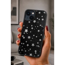 BG AKSESUAR iPhone 15 Uyumlu Simli Desenli Kamera Korumalı Darbelere Dayanıklı Kılıf