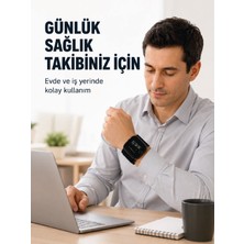 Şarjlı Bilekten Dijital Tansiyon Ölçer Geniş LCD Ekranlı - Lisinya