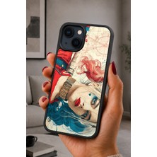 BG AKSESUAR iPhone 14 Plus Uyumlu Çizgiroman Desenli Kamera Korumalı Darbelere Dayanıklı Kılıf