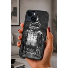 BG AKSESUAR iPhone 15 Uyumlu Istanbul Desenli Kamera Korumalı Darbelere Dayanıklı Kılıf