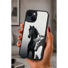BG AKSESUAR iPhone 15 Uyumlu Atçılık Desenli Kamera Korumalı Darbelere Dayanıklı Kılıf