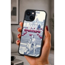BG AKSESUAR iPhone 15 Uyumlu Rome Desenli Kamera Korumalı Darbelere Dayanıklı Kılıf