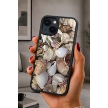 BG AKSESUAR iPhone 14 Plus Uyumlu Istiridye Desenli Kamera Korumalı Darbelere Dayanıklı Kılıf