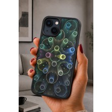 BG AKSESUAR iPhone 15 Uyumlu Hücre Desenli Kamera Korumalı Darbelere Dayanıklı Kılıf