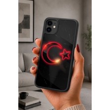 BG AKSESUAR iPhone 12 Mini Uyumlu Neon Desenli Kamera Korumalı Darbelere Dayanıklı Kılıf