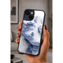BG AKSESUAR iPhone 13 / 14 Uyumlu Şelale Desenli Kamera Korumalı Darbelere Dayanıklı Kılıf