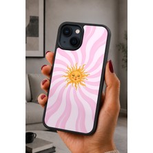 BG AKSESUAR iPhone 14 Plus Uyumlu Işık Desenli Kamera Korumalı Darbelere Dayanıklı Kılıf