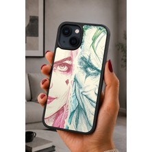 BG AKSESUAR iPhone 15 Uyumlu Çiftportre Desenli Kamera Korumalı Darbelere Dayanıklı Kılıf