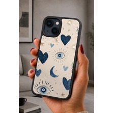 BG AKSESUAR iPhone 15 Uyumlu Bohem Desenli Kamera Korumalı Darbelere Dayanıklı Kılıf