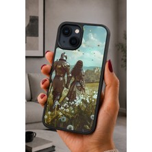 BG AKSESUAR iPhone 14 Plus Uyumlu Zırhlışövalye Desenli Kamera Korumalı Darbelere Dayanıklı Kılıf