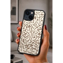 BG AKSESUAR iPhone 15 Uyumlu Arapça Desenli Kamera Korumalı Darbelere Dayanıklı Kılıf