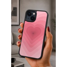 BG AKSESUAR iPhone 14 Plus Uyumlu Pembekalp Desenli Kamera Korumalı Darbelere Dayanıklı Kılıf