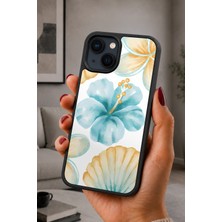 BG AKSESUAR iPhone 14 Plus Uyumlu Suluboya Desenli Kamera Korumalı Darbelere Dayanıklı Kılıf