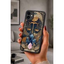 BG AKSESUAR iPhone 12 Uyumlu Libra Desenli Kamera Korumalı Darbelere Dayanıklı Kılıf