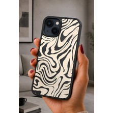 BG AKSESUAR iPhone 13 / 14 Uyumlu Mermer Desenli Kamera Korumalı Darbelere Dayanıklı Kılıf