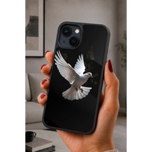 BG AKSESUAR iPhone 15 Uyumlu Güvercin Desenli Kamera Korumalı Darbelere Dayanıklı Kılıf