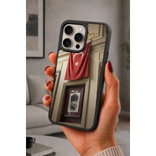 BG AKSESUAR iPhone 15 Pro Max Uyumlu Cumhuriyet Desenli Kamera Korumalı Darbelere Dayanıklı Kılıf