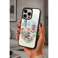 BG AKSESUAR iPhone 14 Pro Uyumlu Tokyo Desenli Kamera Korumalı Darbelere Dayanıklı Kılıf