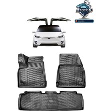 Rizline Tesla Model x 2017 Hb 3D Havuzlu Paspas Seti & Karton Koku