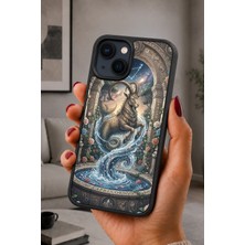 BG AKSESUAR iPhone 14 Plus Uyumlu Capricornio Desenli Kamera Korumalı Darbelere Dayanıklı Kılıf