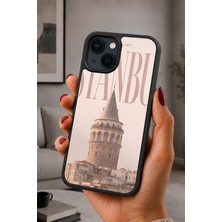 BG AKSESUAR iPhone 14 Plus Uyumlu Galatakulesi Desenli Kamera Korumalı Darbelere Dayanıklı Kılıf