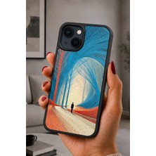 BG AKSESUAR iPhone 14 Plus Uyumlu Yolculuk Desenli Kamera Korumalı Darbelere Dayanıklı Kılıf