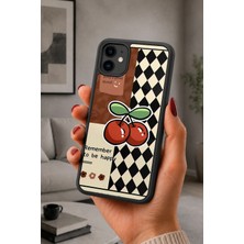 BG AKSESUAR iPhone 12 Uyumlu Mutluluk Desenli Kamera Korumalı Darbelere Dayanıklı Kılıf