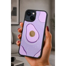 BG AKSESUAR iPhone 15 Uyumlu Avokado Desenli Kamera Korumalı Darbelere Dayanıklı Kılıf
