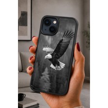 BG AKSESUAR iPhone 15 Uyumlu Beyazkartal Desenli Kamera Korumalı Darbelere Dayanıklı Kılıf