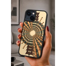BG AKSESUAR iPhone 14 Plus Uyumlu Bambu Desenli Kamera Korumalı Darbelere Dayanıklı Kılıf