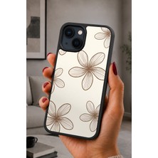 BG AKSESUAR iPhone 14 Plus Uyumlu Çiçeklenme Desenli Kamera Korumalı Darbelere Dayanıklı Kılıf