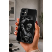 BG AKSESUAR iPhone 12 Mini Uyumlu Disiplin Desenli Kamera Korumalı Darbelere Dayanıklı Kılıf