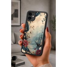 BG AKSESUAR iPhone 11 Uyumlu Gemi Desenli Kamera Korumalı Darbelere Dayanıklı Kılıf