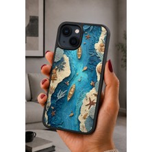 BG AKSESUAR iPhone 13 / 14 Uyumlu Resif Desenli Kamera Korumalı Darbelere Dayanıklı Kılıf
