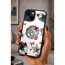 BG AKSESUAR iPhone 15 Uyumlu Coquette Desenli Kamera Korumalı Darbelere Dayanıklı Kılıf