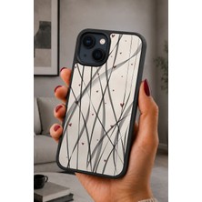 BG AKSESUAR iPhone 15 Uyumlu Modern Desenli Kamera Korumalı Darbelere Dayanıklı Kılıf