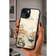 BG AKSESUAR iPhone 15 Uyumlu Dolcevita Desenli Kamera Korumalı Darbelere Dayanıklı Kılıf