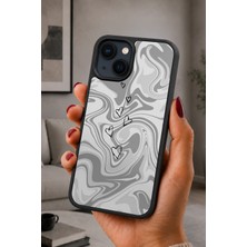 BG AKSESUAR iPhone 15 Uyumlu Mermerkalp Desenli Kamera Korumalı Darbelere Dayanıklı Kılıf