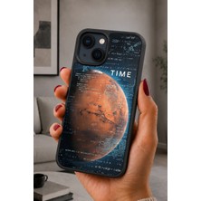 BG AKSESUAR iPhone 14 Plus Uyumlu Mars Desenli Kamera Korumalı Darbelere Dayanıklı Kılıf