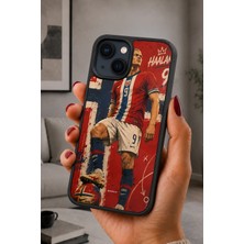 BG AKSESUAR iPhone 15 Plus Uyumlu Haaland Desenli Kamera Korumalı Darbelere Dayanıklı Kılıf