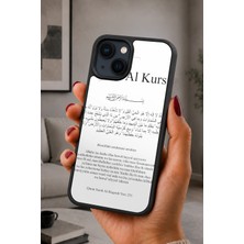BG AKSESUAR iPhone 14 Plus Uyumlu Ayetelkürsi Desenli Kamera Korumalı Darbelere Dayanıklı Kılıf