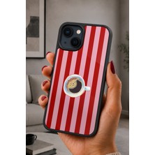 BG AKSESUAR iPhone 15 Uyumlu Kupa Desenli Kamera Korumalı Darbelere Dayanıklı Kılıf