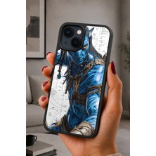 BG AKSESUAR iPhone 15 Uyumlu Uzaylısavaşçı Desenli Kamera Korumalı Darbelere Dayanıklı Kılıf