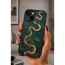 BG AKSESUAR iPhone 15 Uyumlu Mistikyılan Desenli Kamera Korumalı Darbelere Dayanıklı Kılıf