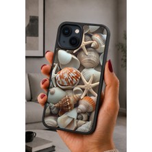 BG AKSESUAR iPhone 14 Plus Uyumlu Shell Desenli Kamera Korumalı Darbelere Dayanıklı Kılıf