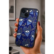 BG AKSESUAR iPhone 14 Plus Uyumlu Kirpik Desenli Kamera Korumalı Darbelere Dayanıklı Kılıf