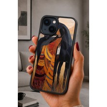 BG AKSESUAR iPhone 14 Plus Uyumlu Atkadını Desenli Kamera Korumalı Darbelere Dayanıklı Kılıf