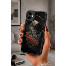 BG AKSESUAR iPhone 12 Uyumlu Azrail Desenli Kamera Korumalı Darbelere Dayanıklı Kılıf